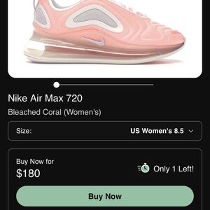 Nike Air Max 720 Women's Sneakers - Pink and White